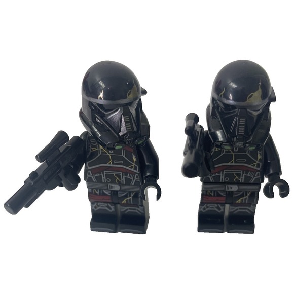 The Unbranded Brand Other - Custom Death Trooper Minifigure Set 2pc Star Wars Imperial Guard Black Excellent